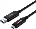LINDY 25m USB 3.2 Gen 1 Typ A an C hybrid cable