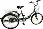 Enero ROWER 3-WHEELED FOLDABLE 24 GREEN SHIMANO 6-RUNNER