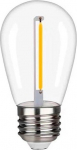 Visional LED Dimmable filament bulb E27, S14, 1W, 100lm, 3000K, 360&deg;