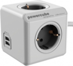Allocacoc PowerCube extended usb - Stromverteilungseinheit - Wechselstrom 220-240 V - output terminals: 4 (CEE 7/4)