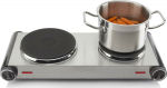 Tristar | Free standing table hob | KP-6248 | Number of burners/cooking zones 2 | Stainless Steel/Black | Electric