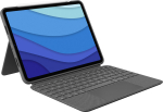 Log Logitech Combo Touch - Keyboard and folio envelope - With trackpad - hintergrundbeleuchtet - Apple Smart connector - QWERTZ - Deutsch - Oxford Gray - f&uuml;r Apple 11-inch iPad Pro (1. Generation, 2. Generation, 3. Generation)