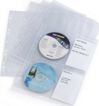 Kiletasku k&ouml;idetav A4 4-le CD-le, l&auml;bipaistev,10 lehte/pk Durable