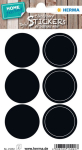 HERMA Blackboard labels circles black 12St