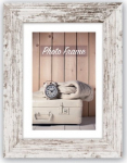 ZEP Nelson 6 white brown 20x20 Wood Frame V21206