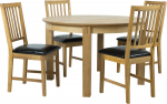Dining set CHICAGO NEW round table and 4 chairs (19551)