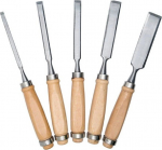 Tool Kit Sourcing SET OF WOOD CHISELS 6&ndash;24 MM 5 PCS