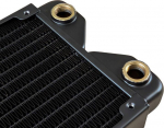 Alphacool Phobya R27-S480 Radiator, 480 mm Radiator, 18 FPI, Kupferlamellen, 2x G1/4-Zoll-Anschl&uuml;sse &ndash; schwarz