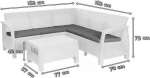 Keter Corfu Relax Set brown