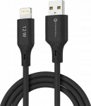 Kabel USB A do Lightning Forcell F-Energy 2.4A 12W Silicone 1 m C343 czarny