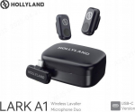 Hollyland LARK A1 Duo with USB-C RX + Charging Case microphone system