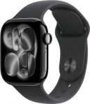 Apple Watch Series 11 jet black aluminium 42mm 5G black sport band Size M/L
