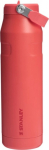 Stanley The IceFlow Thermos bottle with straw Flip Straw 2.0 1.06L Coral red-orange