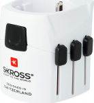 SKROSS World Travel Adapter with Ground Plugs (no CH & IT)