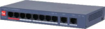 Dahua Europe Switch|DAHUA|DH-CS4010-8ET2GT-110|Switch layer L2|8xRJ-45 ports|RJ-45 Ports Type Fast Ethernet (10/100)|2xGigabit Ethernet (copper) ports quantity|8xPower over Ethernet (PoE) ports quantity|Total Power over Ethernet (PoE) budget 110 W|CS ...