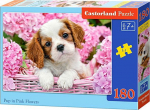1565 Castorland Puzzle Puppy in Rose 180 element&oacute;w (018185)