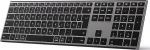 inateck Keyboard, ergonomic design, QWERTY grey