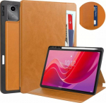 Pouch tablet 4kom.pl Leather case with pockets for Lenovo Tab M11 10.95 TB330FU TB330XU TB331FC, Brown