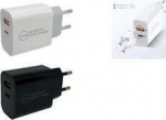 IWH USB Ladeger&auml;t 1x USB-A USB-C PD QC 3.0 Schwarz - USB Typ C