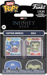 Funko Bitty Pop! 2-Pack Marvel: The Infinity Saga - Captain America & Hulk Vinyl Figures