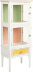 Display cabinet BIANCA 51x35xH129cm, antique white