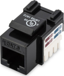 Digitus Class E CAT 6 Keystone Jack | DN-93601 | Unshielded RJ45 to LSA | Cable installation via LSA strips, color coded according to EIA/TIA 568 A & B; The Cat 6 keystone module supports transmission speeds of up to 1 GBit/s & 250 MHz in connection  ...