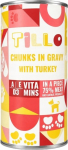 TILLO Chunks in gravy Turkey - wet dog food - 1250g
