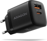 Axagon ACU-PQ33 Charger GaN 33W, 2x port (USB-C + USB-A), PD3.0/PPS/QC4+, czarna