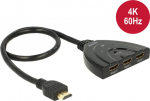 DELOCK HDMI Switch 3 inputs -> 1 Ausgang 4K 0.50m
