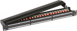 EFB Elektronik EFB-Elektronik - Patch Panel - CAT 6a - Schwarz, RAL 9005 - 1U - 48.3 cm (19")