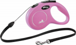 TRIXIE Flexi New Classic Automatic leash Linka S 5m R&oacute;żowa