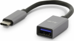 Adapter USB LMP USB-A - USB-C Szary (LMP-USBC-USBA-SG)