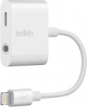 Belkin 3.5 MM AUDIO+CHARGE 4in Wht, RockStar, White, 3.5mm