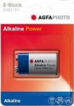 AgfaPhoto Battery Alkaline Power -9V 6LR61 E-Block 1St