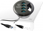 Delock In-Desk Hub 4 Port USB 3.0
