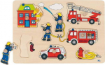 Goki Puzzle with handles - fire brigade - 212480