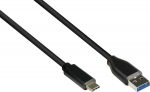 Alcasa Good Connections USB3.0 Kabel A-USB-C schwarz 5m
