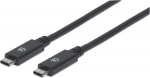 MANHATTAN USB 3.2 Kabel 10Gbit/s C-Stecker auf C-Stecker 1m