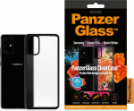 Kaitse&uuml;mbris ClearCase, Samsung Galaxy S20+, klaasist tagak&uuml;ljega, l&auml;bipaistev musta &auml;&auml;rega, PanzerGlass