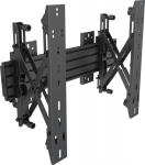 Multibrackets M Wallmount Pro MBW1U Push In Pop Out 48cm Black | VESA 100x100-400x400 | Max 30kg | Svart
