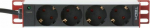 Techly Listwa zasilająca PDU 10'' 1U 4x Schuko 1.8m (I-CASE M10-4ITY)
