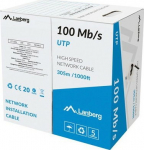 Lanberg Kabel LAN UTP 100Mb/s 305m cca black wire