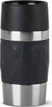 EMSA Travel Mug Compact N21601, Schwarz, Silicone, Edelstahl, Edelstahl, polypropylene (PP), China, 0.3 ml