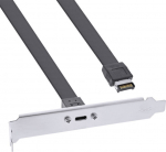 InLine Slotblende USB Typ-C zu USB 3.1 Frontpanel Key-A intern, 0.3 m