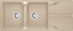 Sink Deante .ANDANTE SAND GRANITE 2K Z/O 1160x500x210, 3.5''+SPACE SAVER