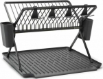 Brabantia Folding dish drainer large dark gray 139482