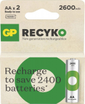 GP Batteries rechargeable batteries R6/AA Ni-MH 2600mAh blister 2szt. GP RECYKO