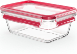 Emsa Clip&Close Glass Food Container 850 ml red