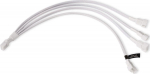 Alphacool Y-Splitter 4-Pin auf 4x 4-Pin PWM 30cm - wei&szlig;