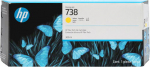 HP 738 300-ML YELLOW DESIGNJET INK, CARTRIDGE